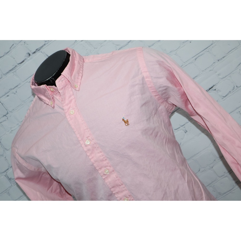 Polo Ralph Lauren Button Down Shirt Mens Large 16.5 Pink Classic Fit Oxford